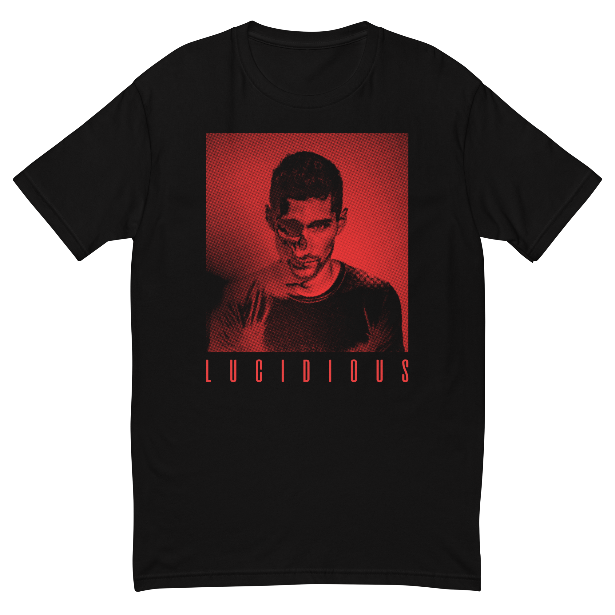 Lucidious Lucidious Cyborg T-shirt (Red Print) – Lucidious Merch Store