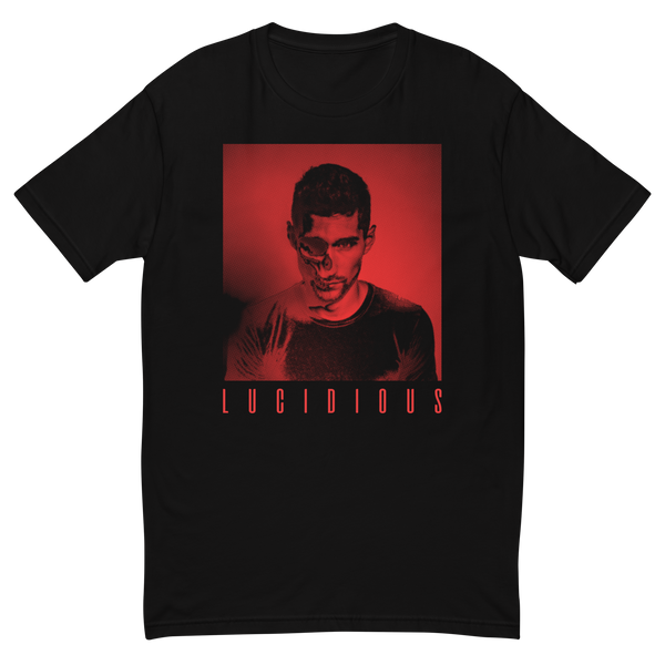 Lucidious Cyborg T-shirt Red Print
